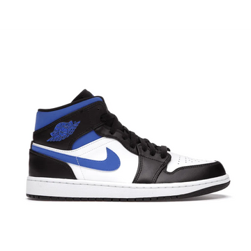 Jordan 1 Mid White Black Racer Blue