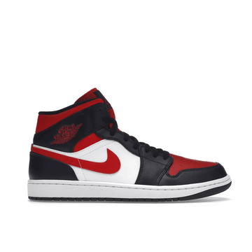 Jordan 1 Mid White Black Red