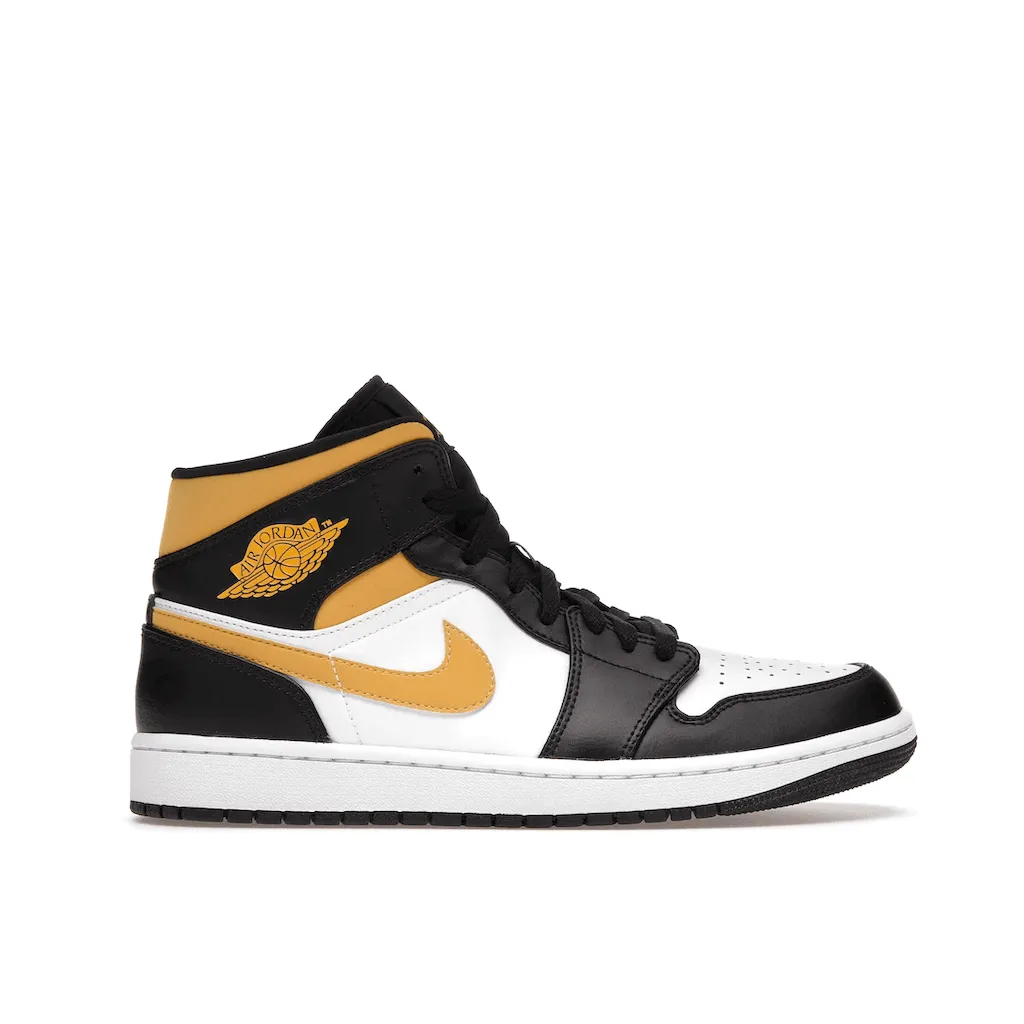 Jordan 1 Mid White Pollen Black (GS)