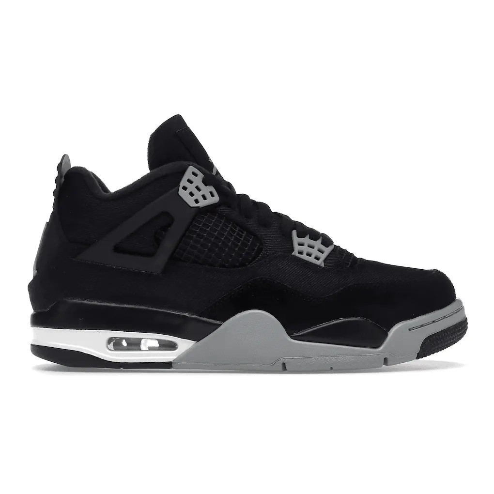 Jordan 4 Black Canvas