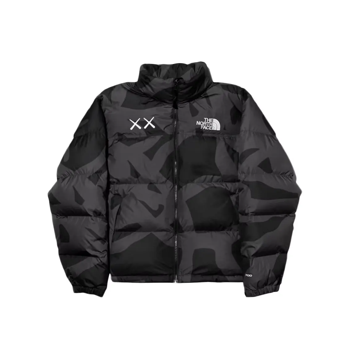 KAWS x The North Face Retro 1996 Nuptse Jacket Black kurtka streetwear