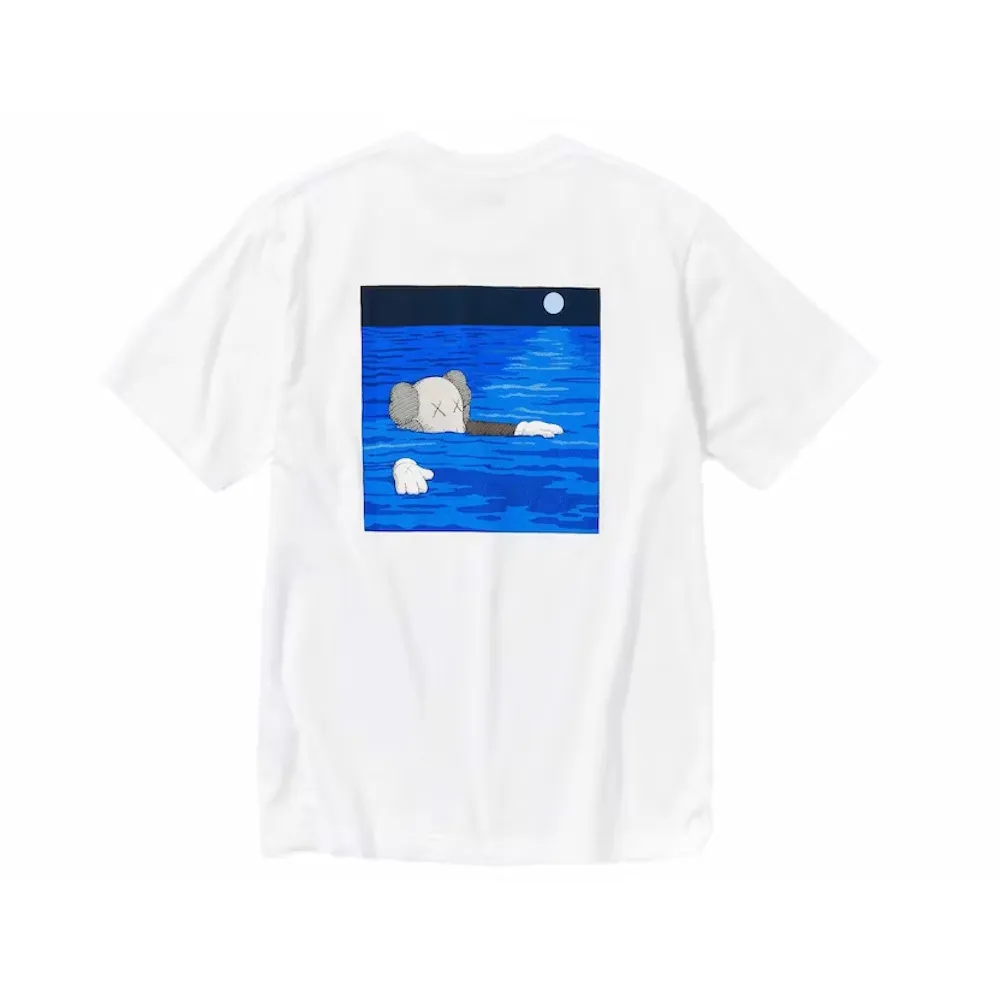 KAWS x Uniqlo UT Short Sleeve Artbook Cover T-shirt White t shirt streetwear