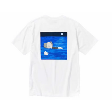 KAWS x Uniqlo UT Short Sleeve Artbook Cover T-shirt White t shirt streetwear