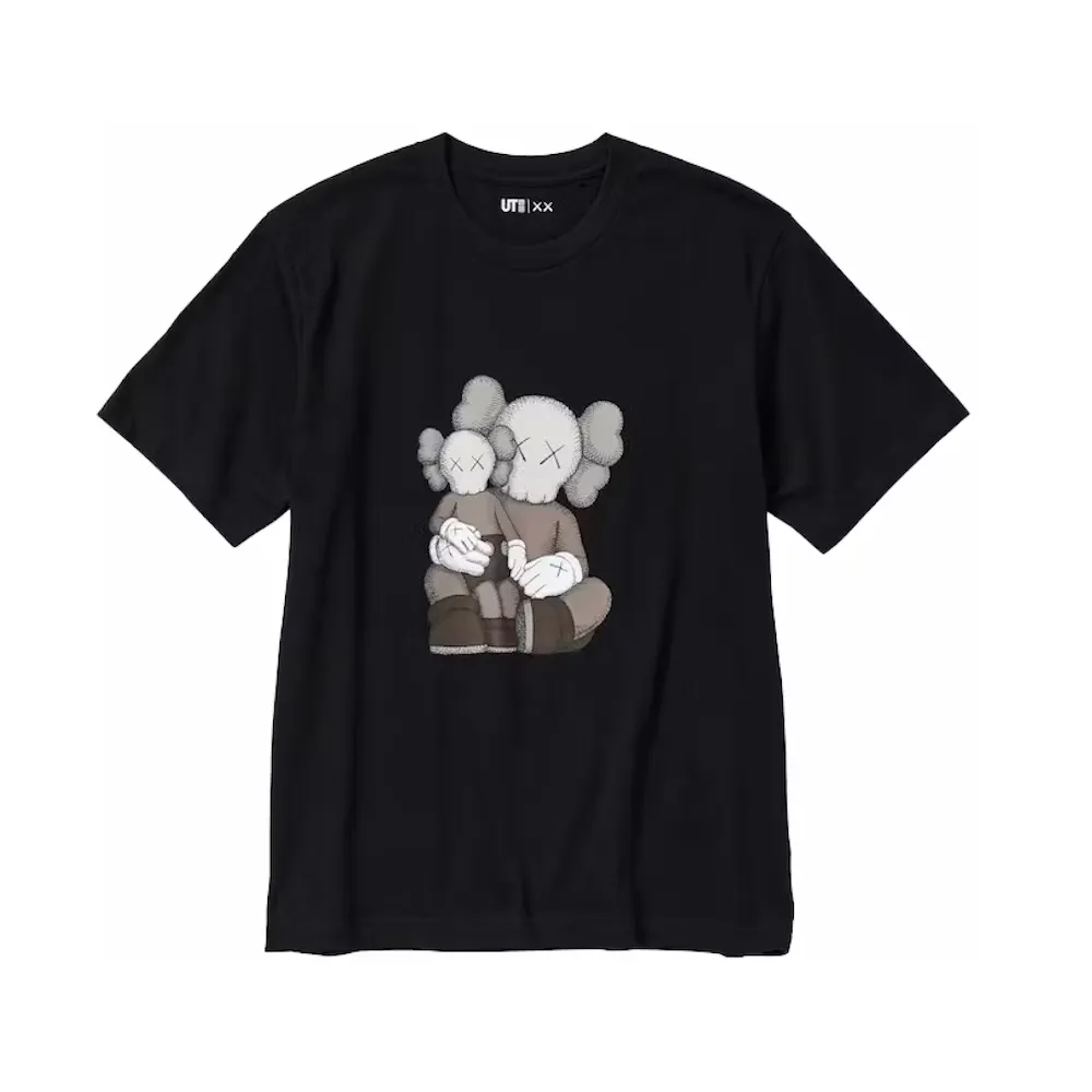 KAWS x Uniqlo UT Short Sleeve Graphic T-shirt Black t shirt streetwear