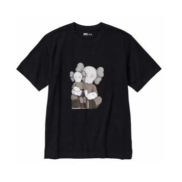 KAWS x Uniqlo UT Short Sleeve Graphic T-shirt Black t shirt streetwear