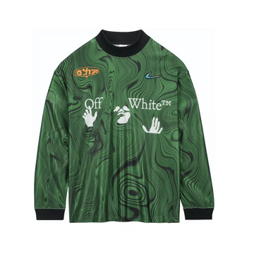 Nike x Off-White Allover Print Jersey Kelly Green kurtka streetwear