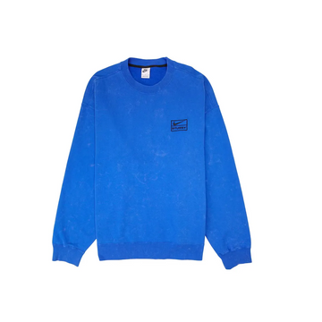 Nike x Stussy Acid Wash Crew Fleece Blue bluza streetwear