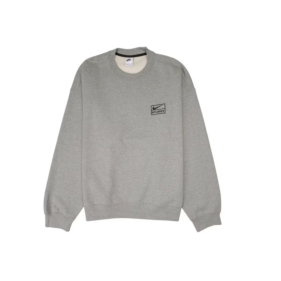 Nike x Stussy Crew Fleece Grey (SS23) bluza streetwear