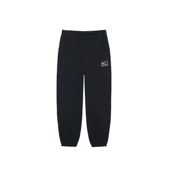 Nike x Stussy Stone Washed Fleece Sweatpants (FW23) Black spodnie streetwear