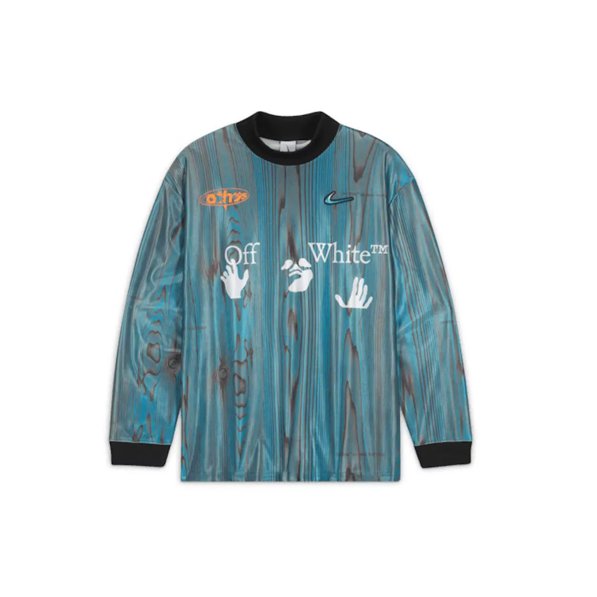 OFF-WHITE x Nike 001 Soccer Jersey Blue t shirt streetwear