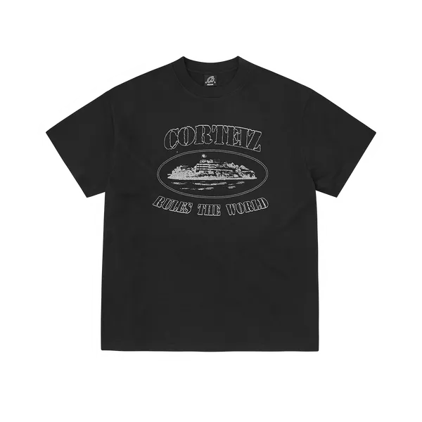 Corteiz Reflective Alcatraz Tee Triple Black t shirt streetwear