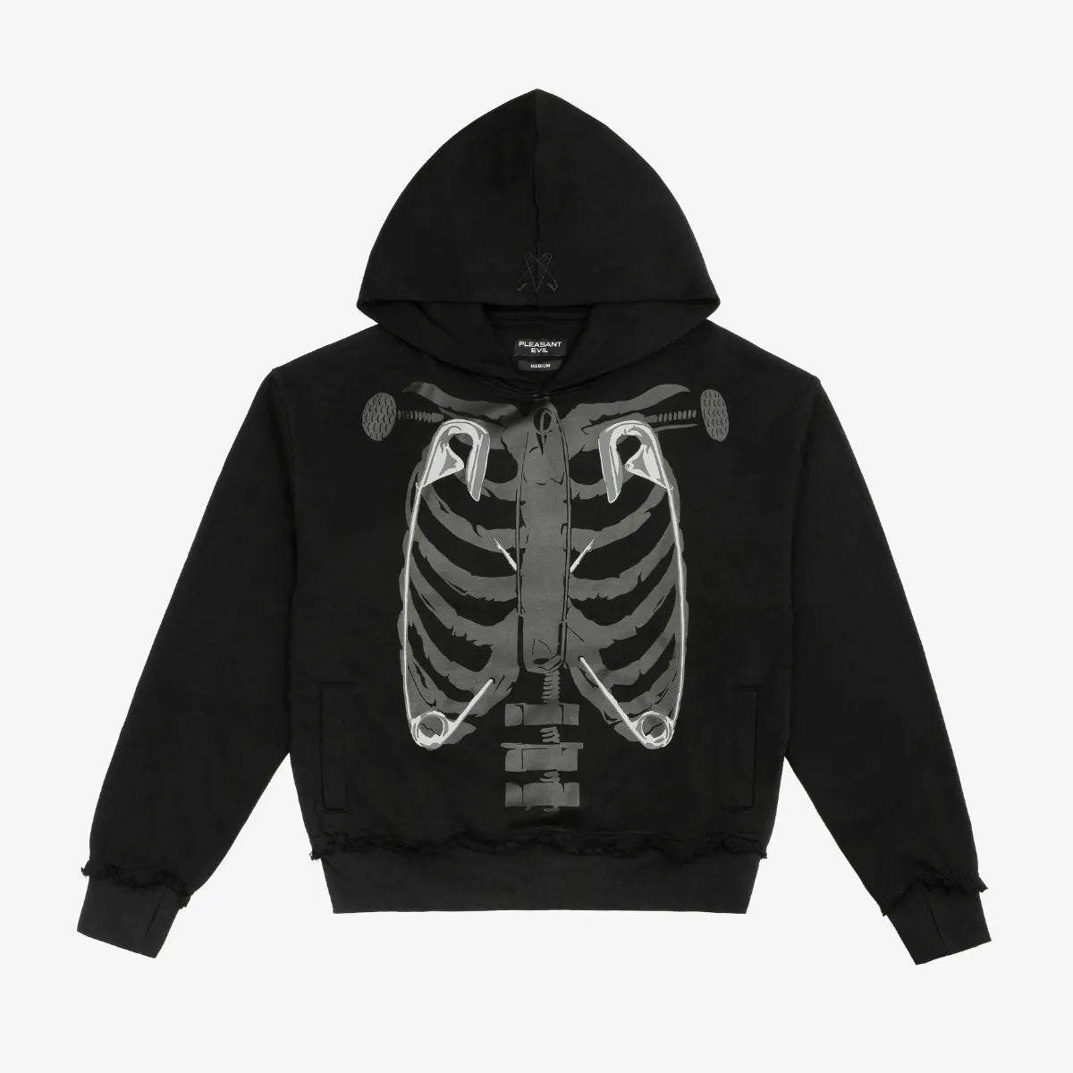 SKELETON HOODIE BLACK
