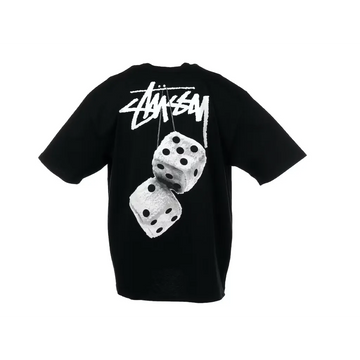Stussy Fuzzy Dice Tee Black t shirt streetwear