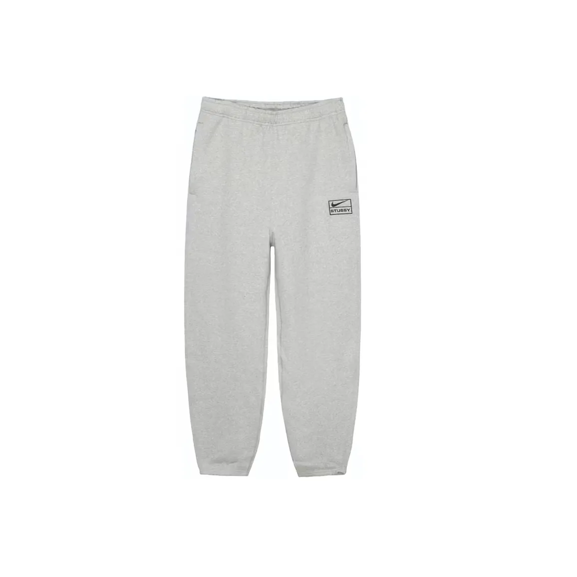 Stussy x Nike NRG BR Fleece Sweatpants (FW23) Grey Heather spodnie streetwear