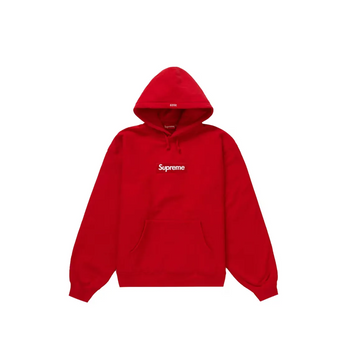 Supreme Box Logo Hooded Sweatshirt (FW23) Red bluza streetwear