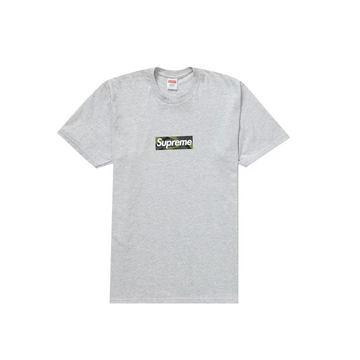 Supreme Box Logo Tee (FW23) Ash Grey t shirt streetwear
