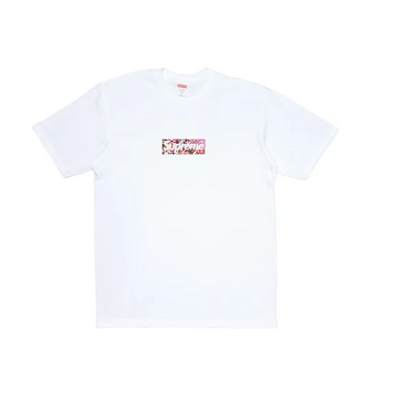 Supreme Takashi Murakami COVID-19 Relief Box Logo Tee White t shirt streetwear
