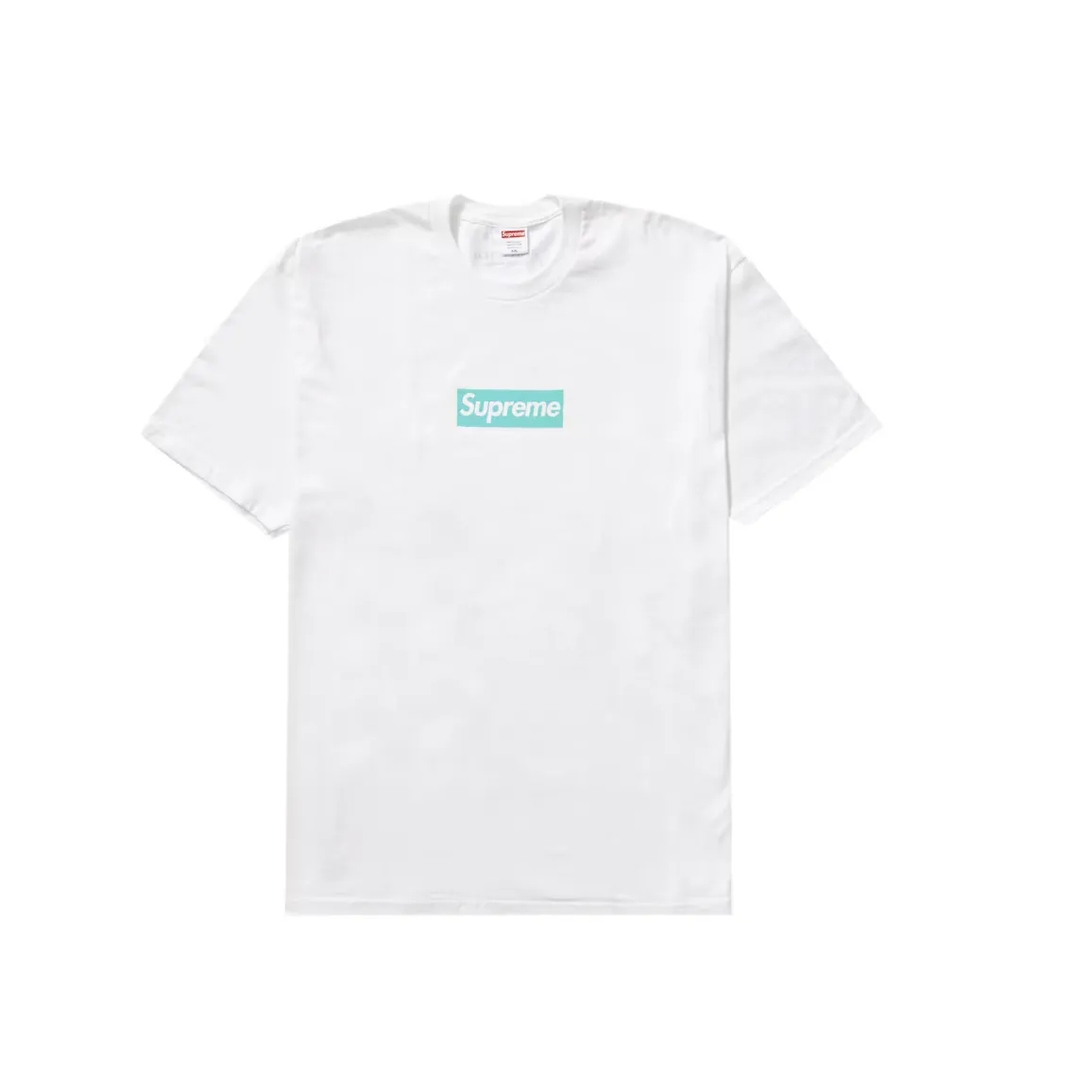 Supreme Tiffany & Co. Box Logo Tee White t shirt streetwear