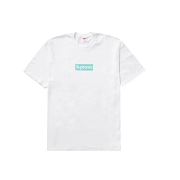 Supreme Tiffany & Co. Box Logo Tee White t shirt streetwear