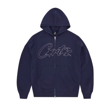 THICK STITCH ALLSTARZ ZIP HOODIE NAVY t shirt streetwear