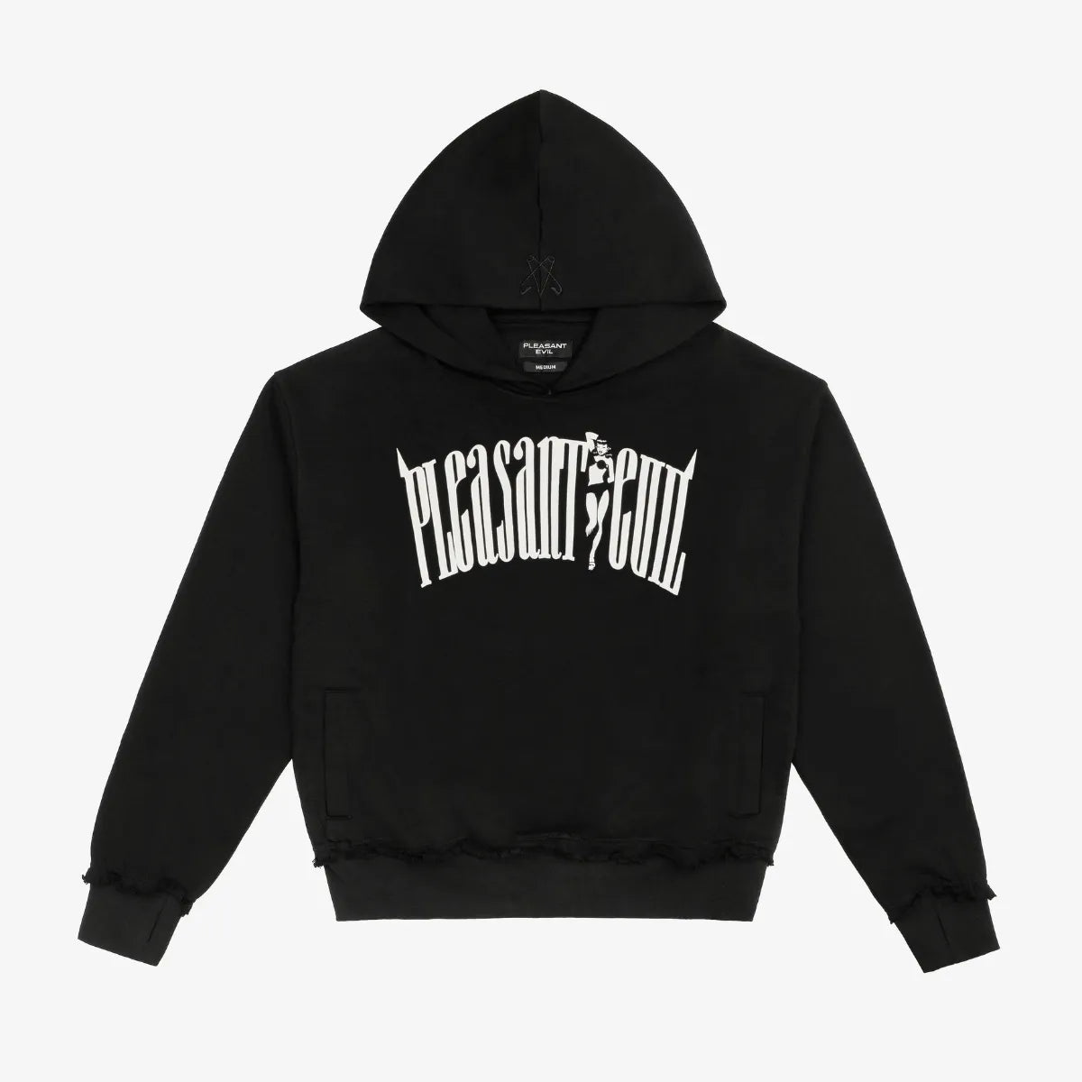 UNIVERSITY LOGO HOODIE BLACK