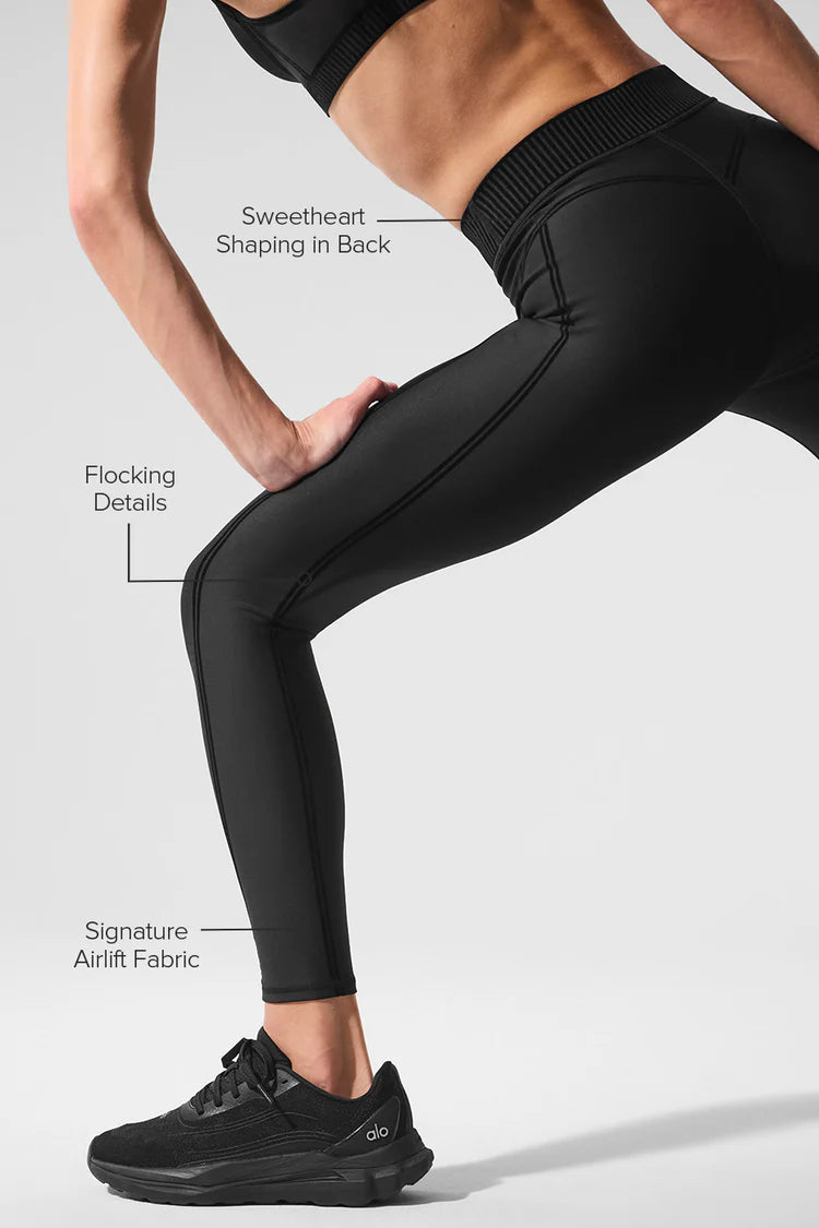 Airlift Line Up Set - Black (Top + Legginsy)