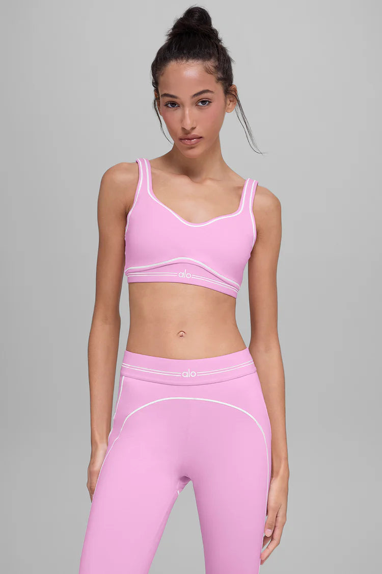 Airbrush Heart Throb Set - Candy Heart Pink/White (Top + Legginsy)