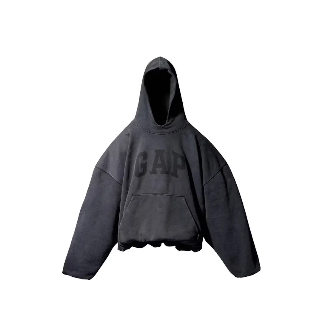 Yeezy Gap Engineered by Balenciaga Dove Hoodie Washed Black buty streetwear