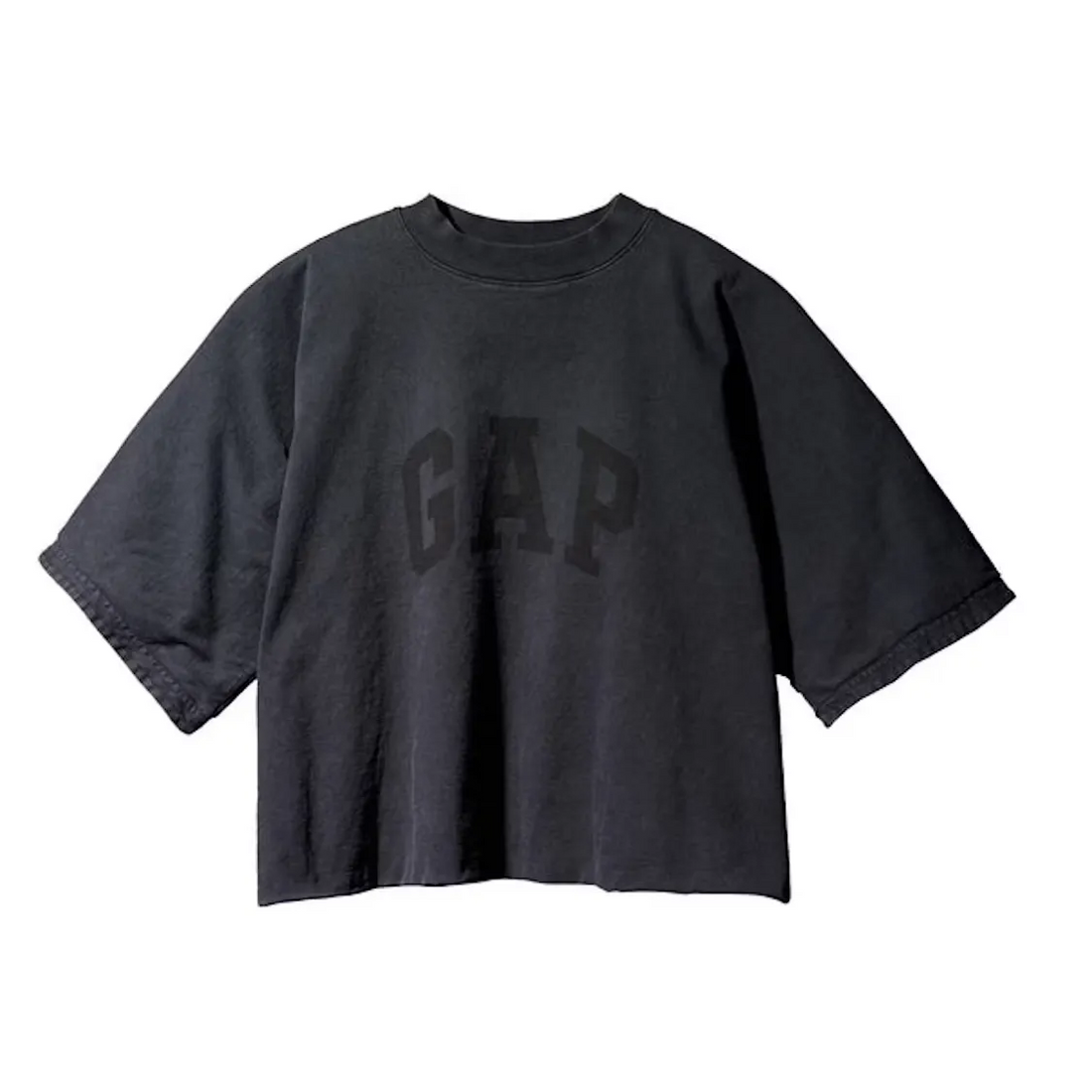 Yeezy Gap Engineered by Balenciaga No Seam Tee Washed Black buty streetwear