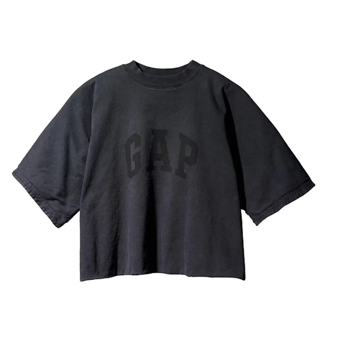 Yeezy Gap Engineered by Balenciaga No Seam Tee Washed Black buty streetwear