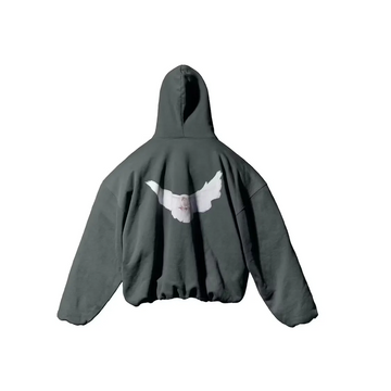 Yeezy Gap Engineered by Balenciaga Dove Hoodie Dark Green buty streetwear
