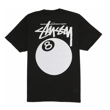 Stussy 8 Ball Pigment Dyed Tee Black t shirt streetwear