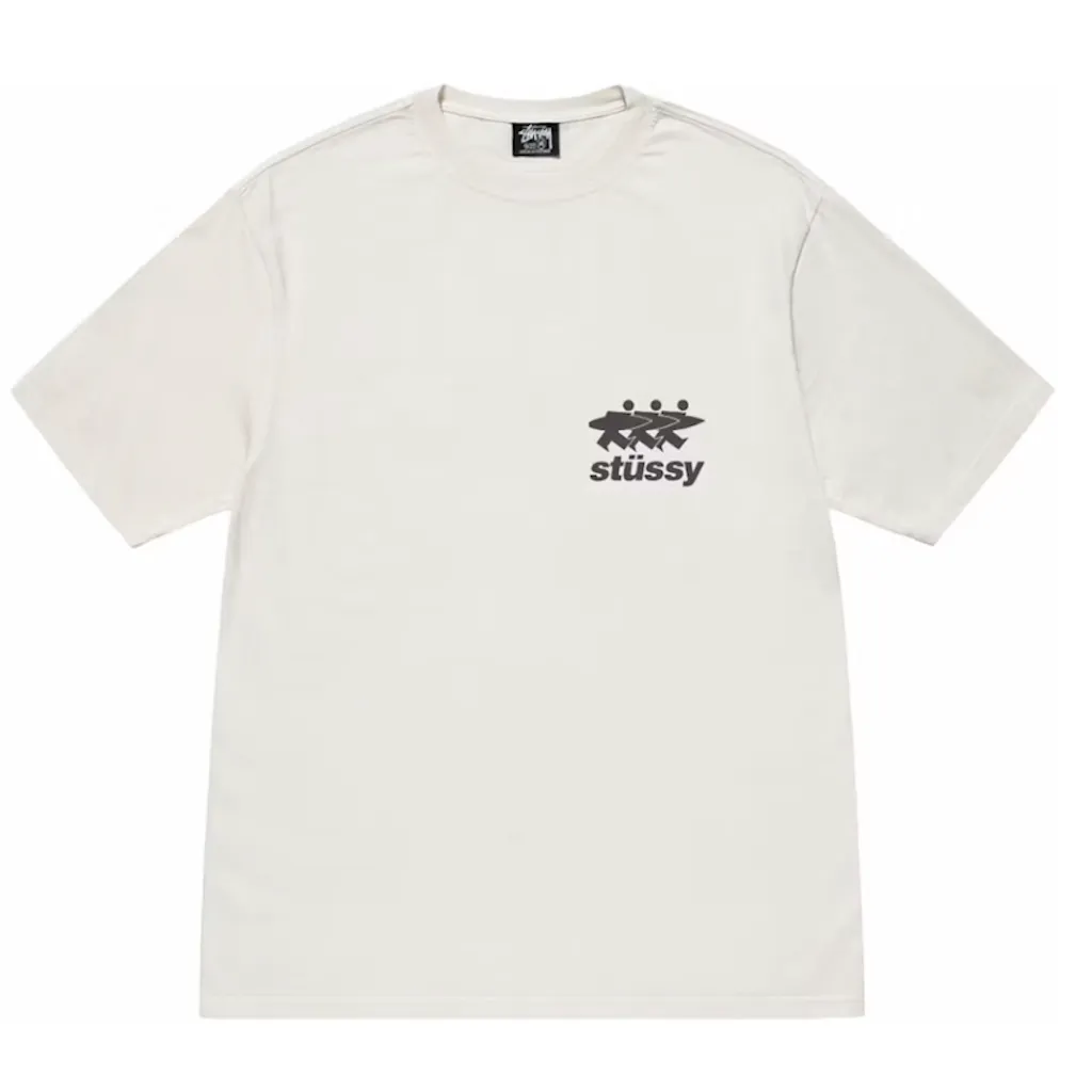 Stussy Surfwalk Pigment Dyed Tee Natural