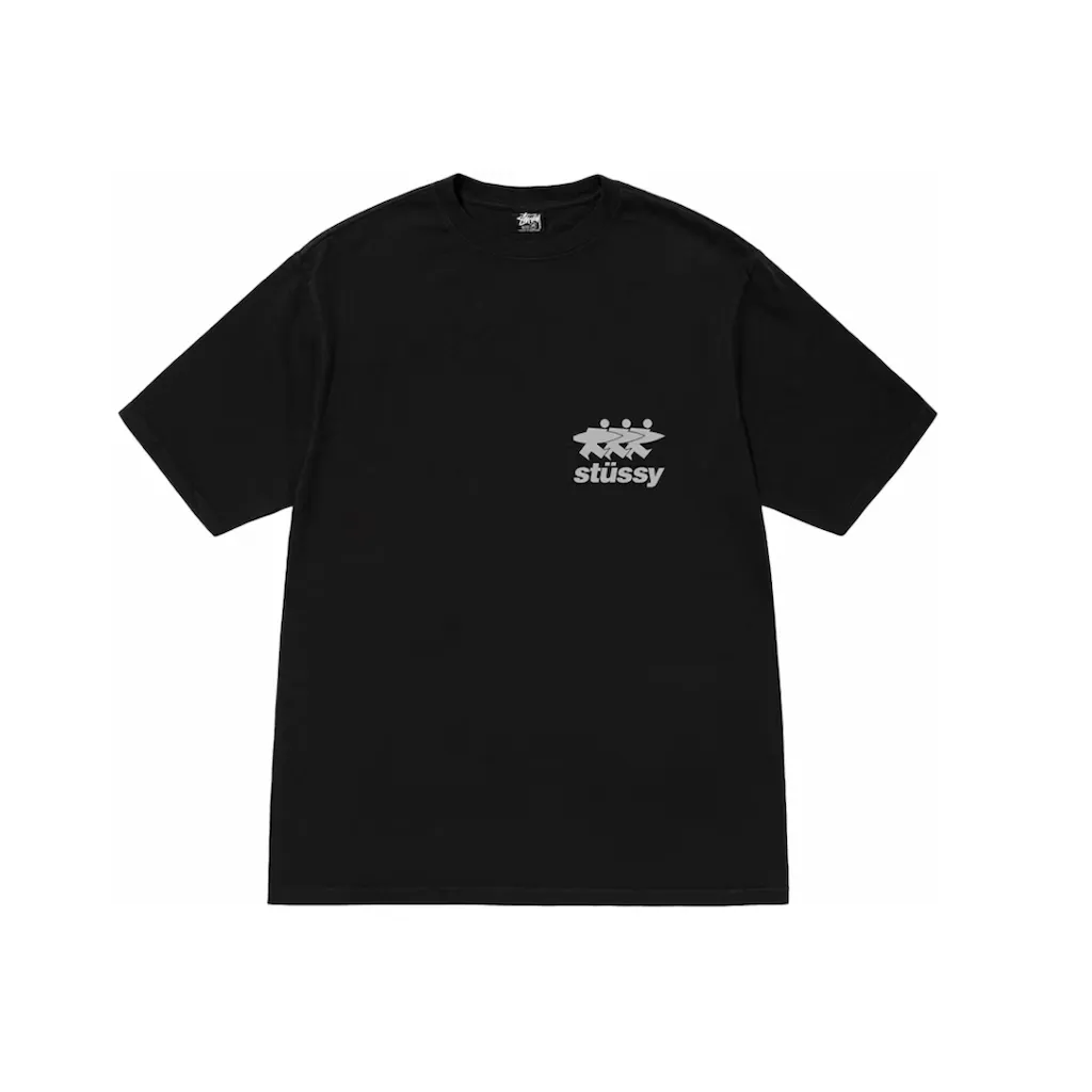 Stussy Surfwalk Pigment Dyed Tee Black t shirt streetwear