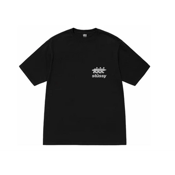 Stussy Surfwalk Pigment Dyed Tee Black t shirt streetwear