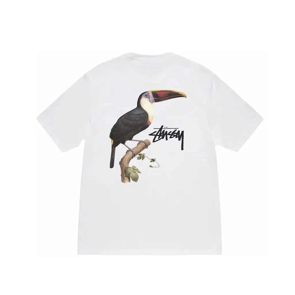 Stussy Toucan Tee White t shirt streetwear