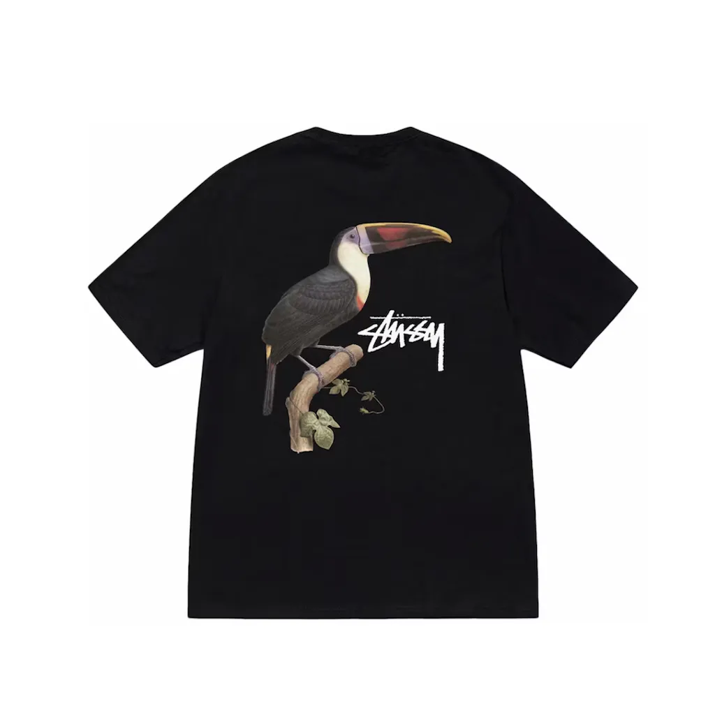 Stussy Toucan Tee Black t shirt streetwear