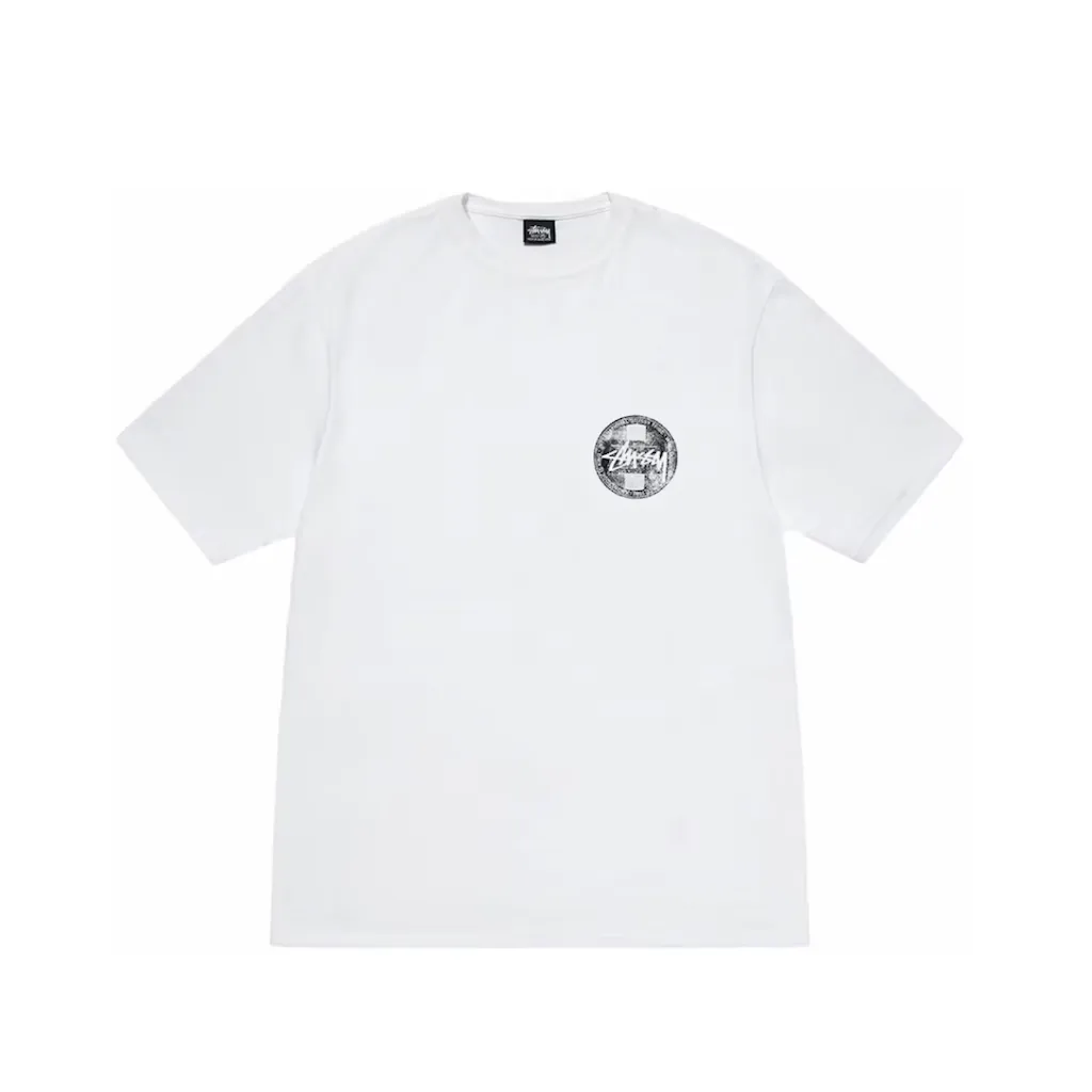 Stussy Dot Stamp Tee White t shirt streetwear