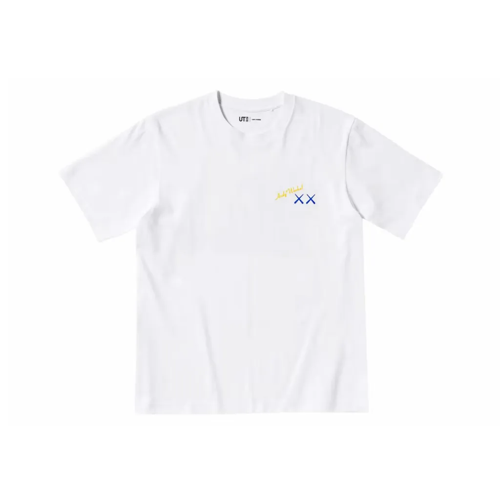 KAWS x Uniqlo Warhol UT Graphic 471321 T-shirt White t shirt streetwear