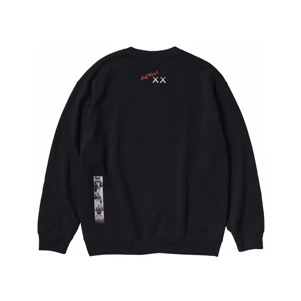 KAWS x Uniqlo Warhol Graphic 476119 Sweatshirt Black t shirt streetwear