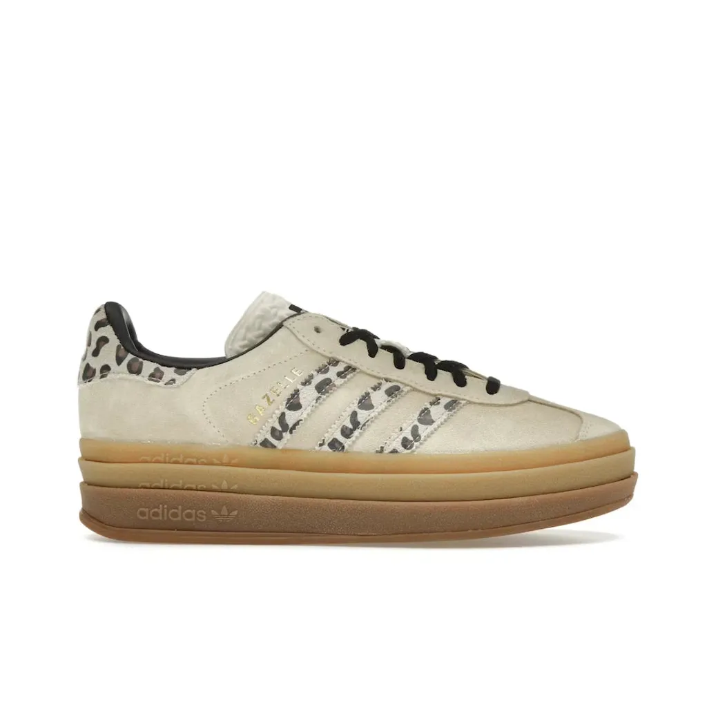 adidas Gazelle Bold Cream Black Leopard