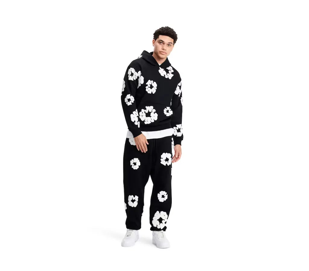 Denim Tears The Cotton Wreath Sweatpants Black