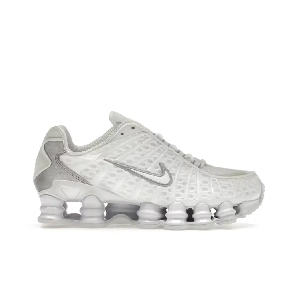 Nike Shox TL White Metallic Silver Max Orange