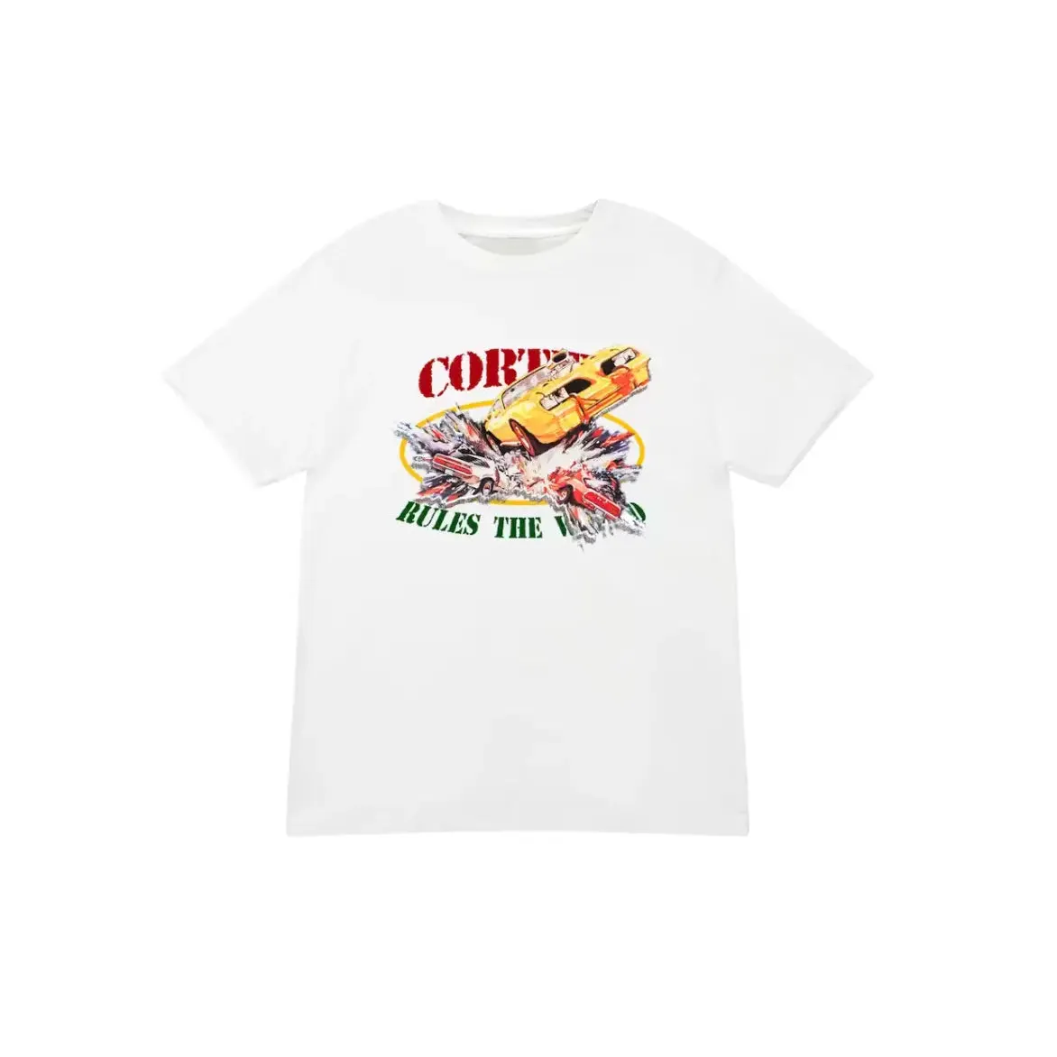 Corteiz Car Crash Tee White