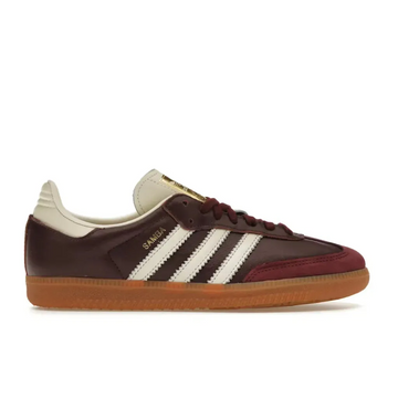 adidas Samba OG Maroon Gold Metallic (Women's)