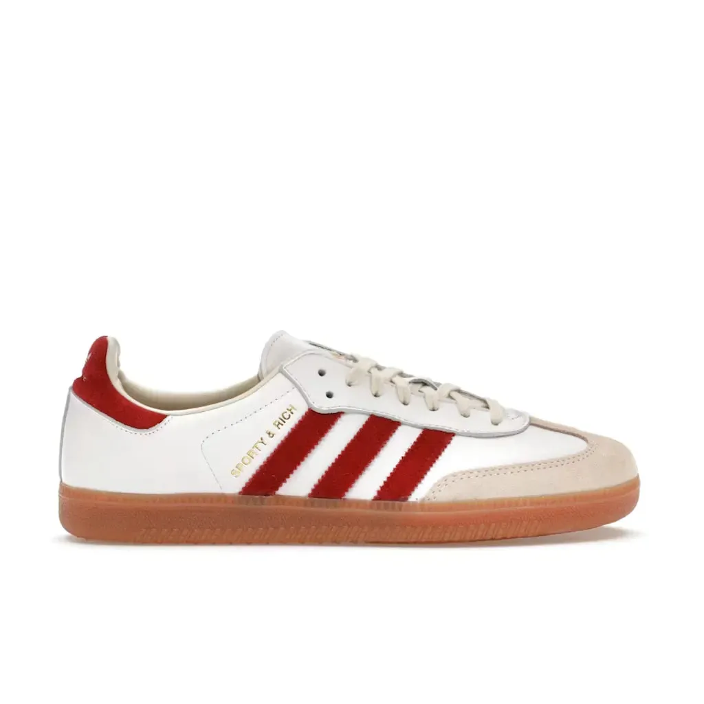 adidas Samba Sporty & Rich White Collegiate Burgundy