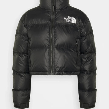 Kurtka Damska The North Face Nuptse 700 Short Czarna kurtka streetwear