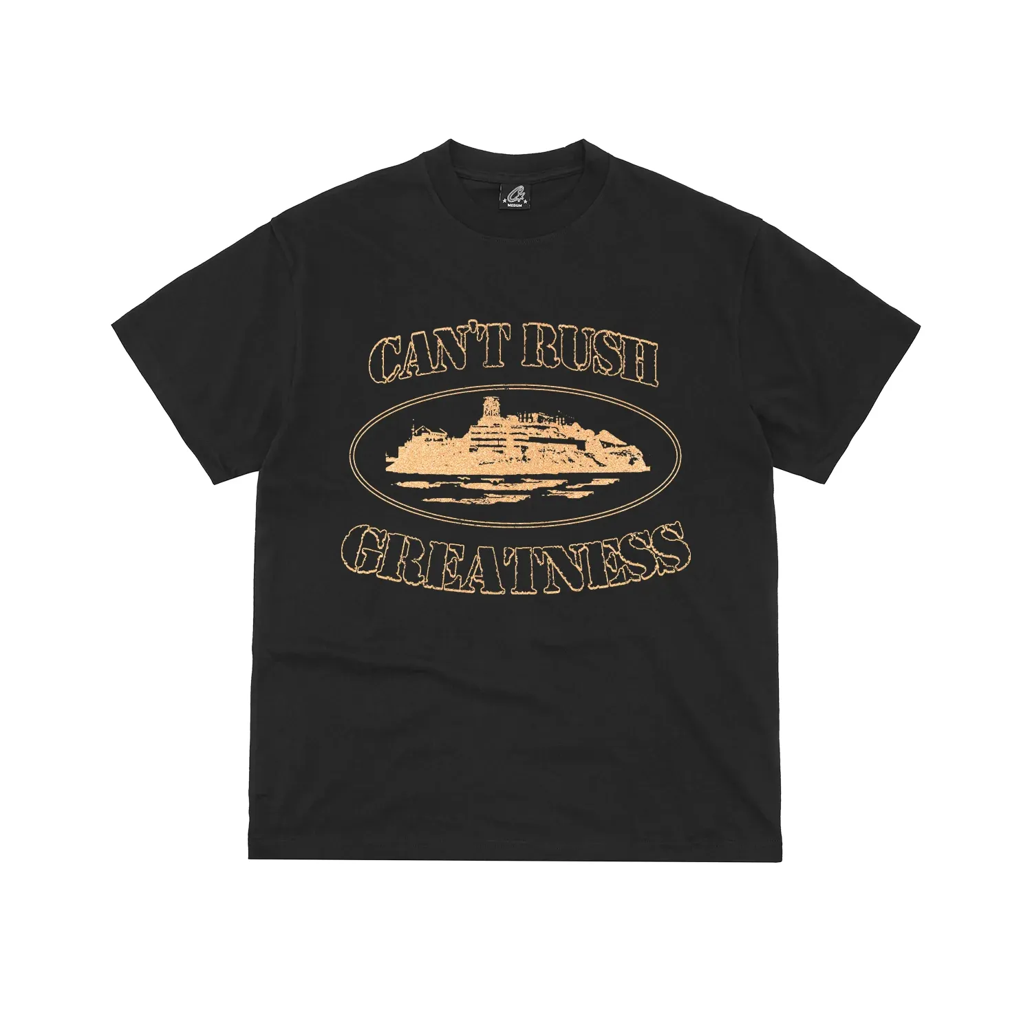 Corteiz x Central Cee Can’t Rush Greatness Tee Black t shirt streetwear