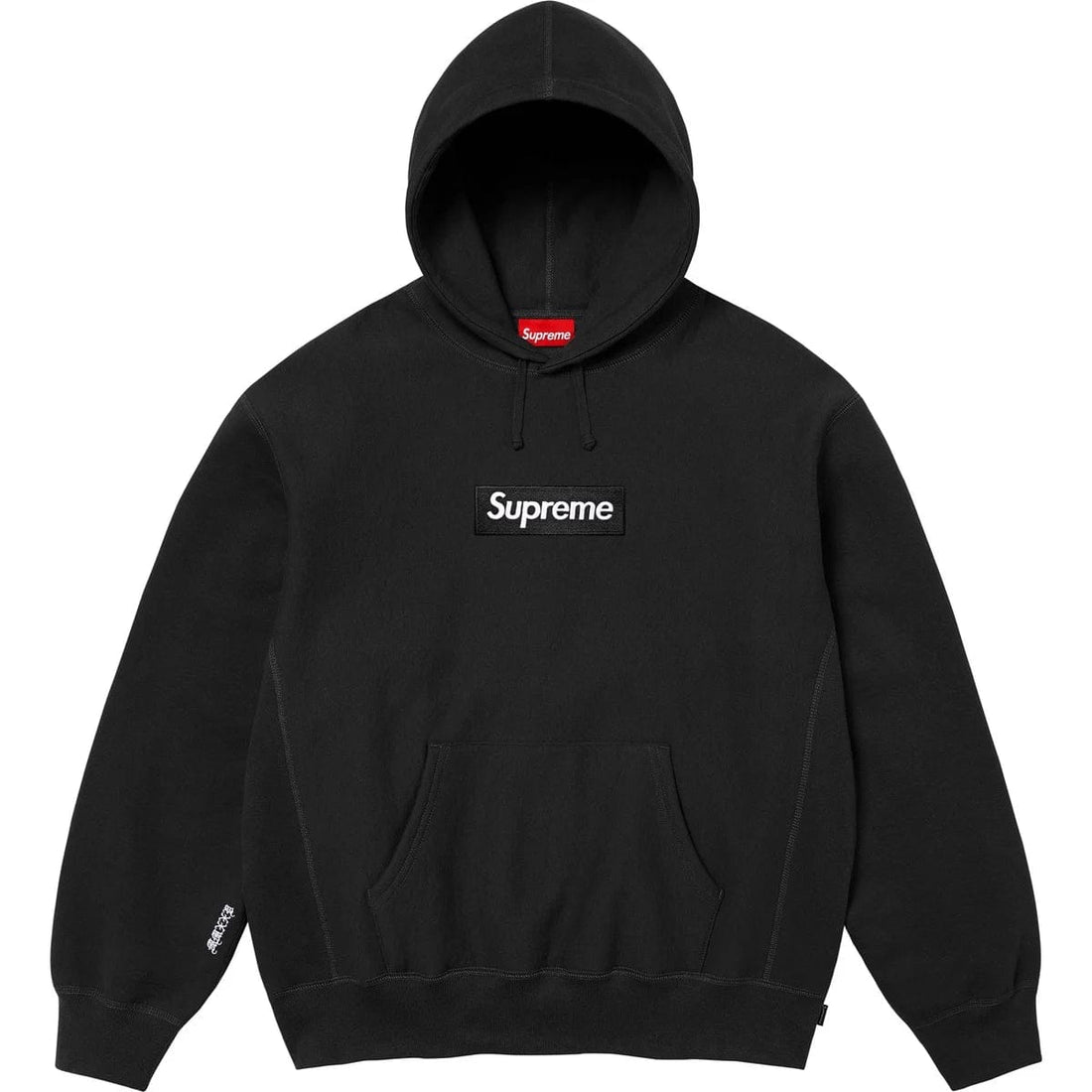 Supreme Box Logo Hooded Sweatshirt Black (FW25) bluza streetwear