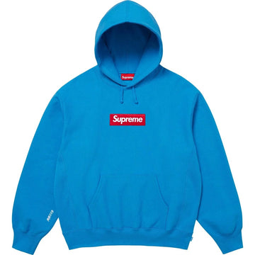 Supreme Box Logo Hooded Sweatshirt Cyan (FW25) bluza streetwear